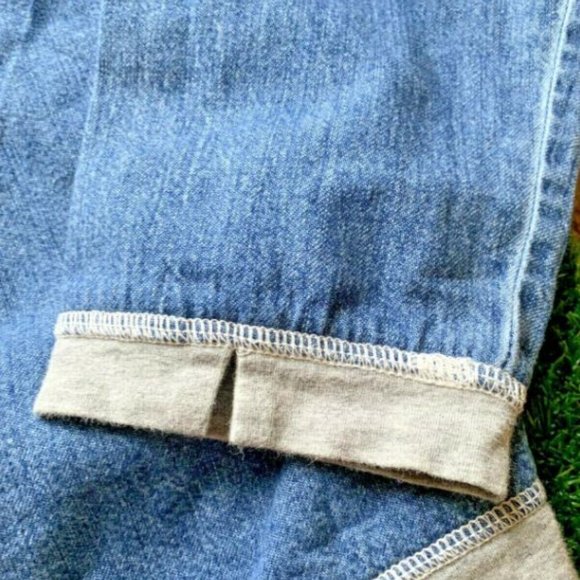 J Jill Blouse Long Sleeve Blue Denim Jeans Sz M - Picture 3 of 8